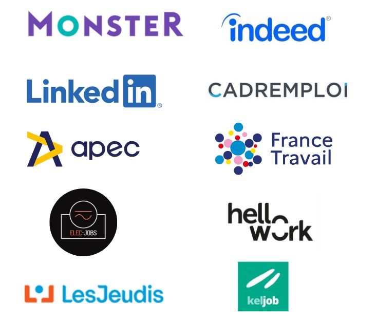 Logo des partenaires emploi en ingénierie et IT Digital de Danem People France