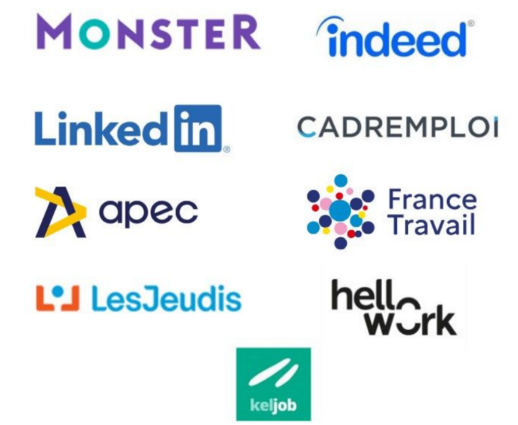 Logo des partenaires emploi en ingénierie et IT Digital de Danem People France